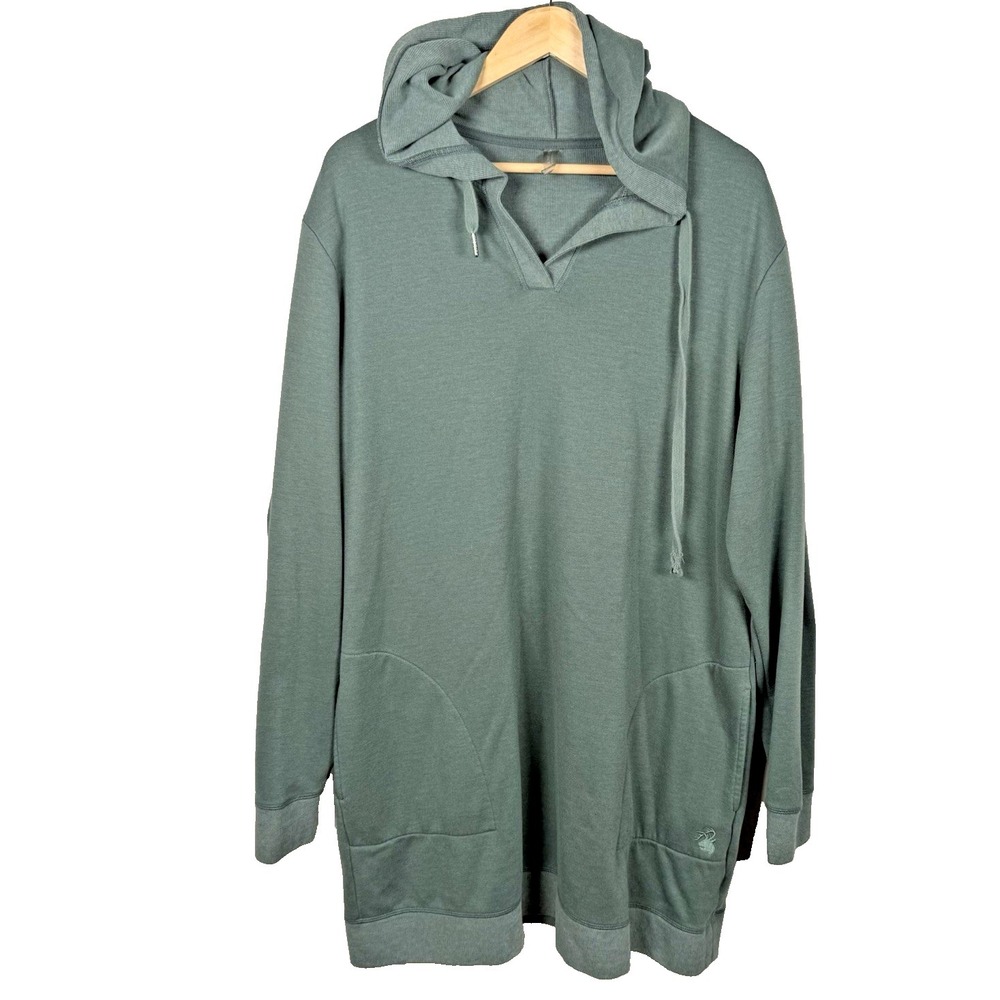 Legendary Outdoors Hoodie Dress Womens Large Long Sleeve Pullover Hooded Pocket